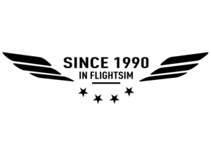 Logotipo del simulador de vuelo